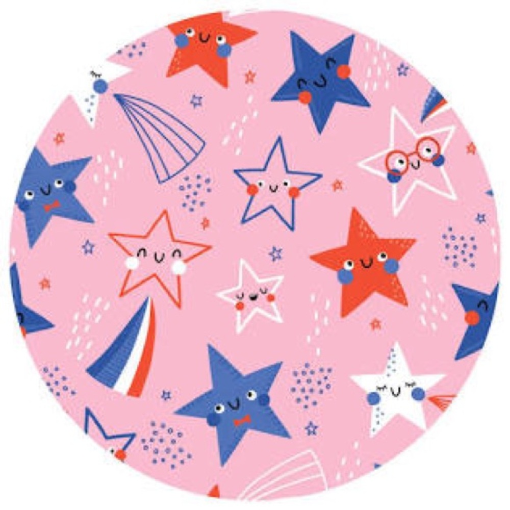 Little Sleepies Pink Stars and Stripes Shorts Pajama Set - Picture 4 of 6